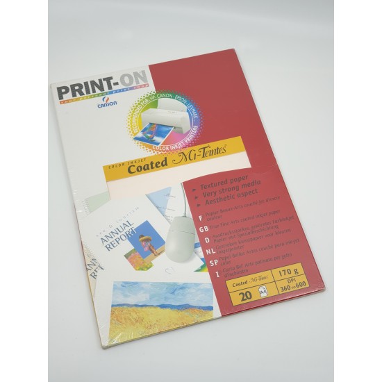 CANSON MITEINTES PINK COLOR FOR PRINTER 170GM 20 SHEETS